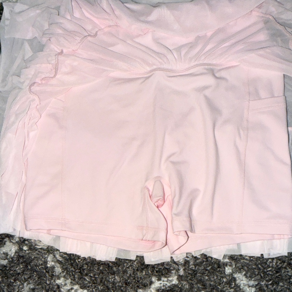 NWT Blogilates Popflex Light Pink Ballerina Mini Skort - Small - Picture 3 of 6